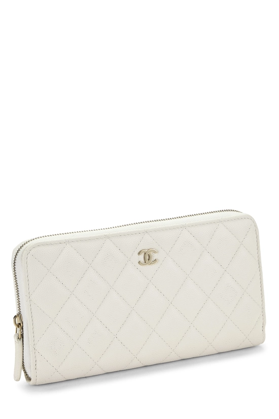 White Caviar Zip Around Wallet, , large image number 1