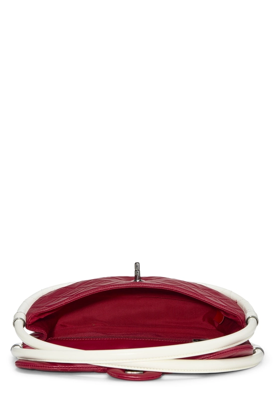 Red Lambskin Hula Hoop Bag Mini, , large image number 5