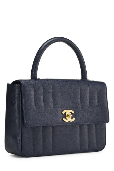 Navy Vertical Caviar Kelly , , large