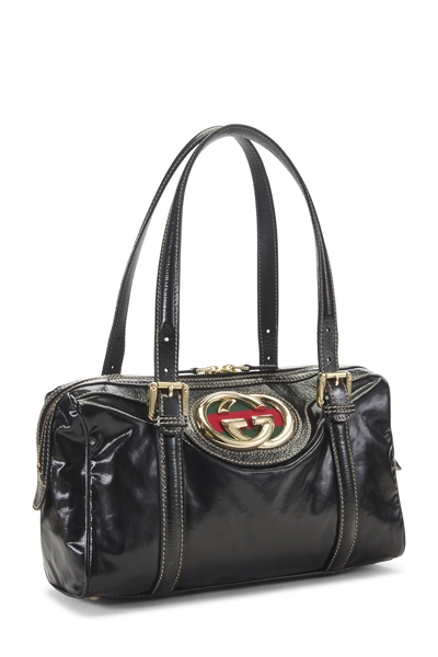 Gucci Black Leather Britt Boston Bag — photo 2