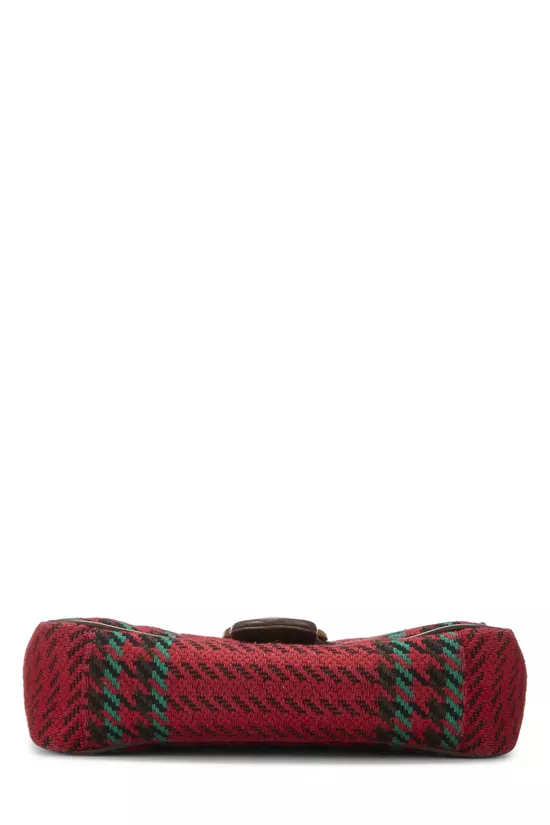 Red & Multicolored Tweed GG Marmont Shoulder Bag Small, , large image number 4