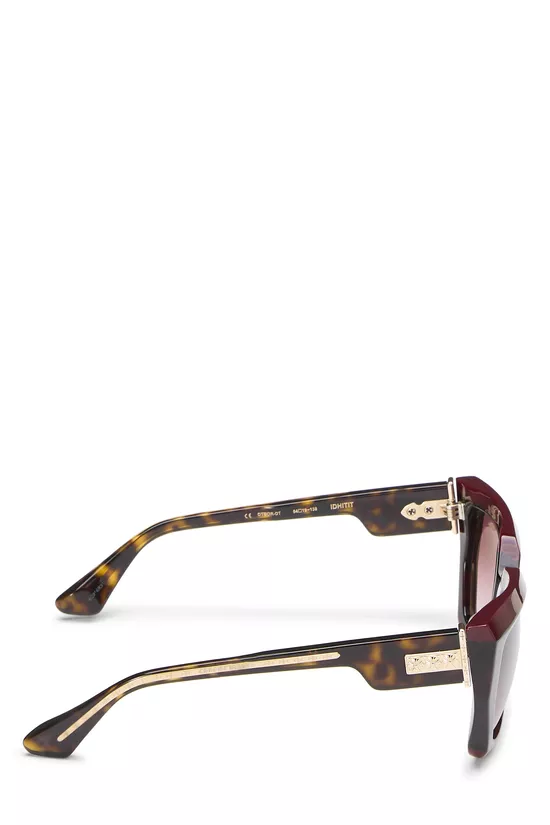 Red & Tortoiseshell Acetate IdHitIt Sunglasses, , large image number 2