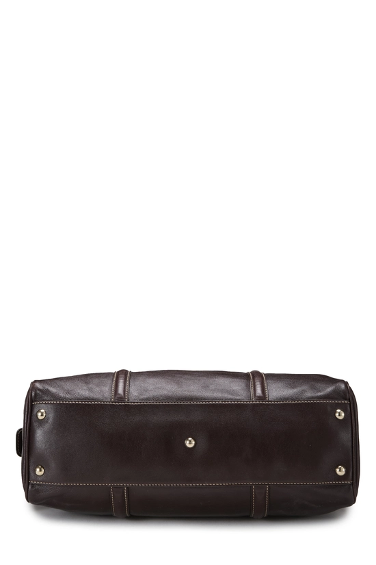 Brown Leather Britt Boston Bag, , large image number 4