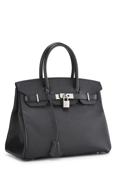 Black Epsom Birkin 30, , large