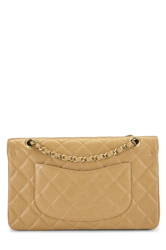 Beige Quilted Caviar Classic Double Flap, , large image number 3