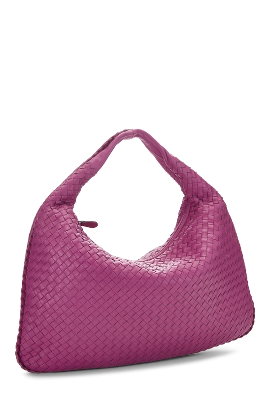 Purple Intrecciato Veneta Hobo Large, , large image number 1
