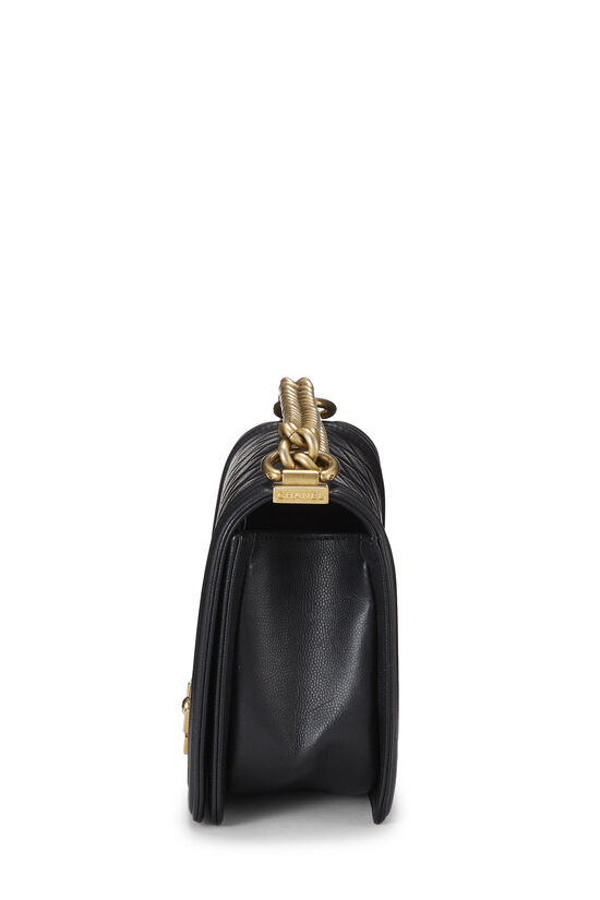 Black Lambskin Boy Bag Medium, , large image number 3