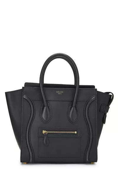 Black Calfskin Luggage Micro