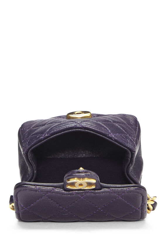 chanel purple handbag purse