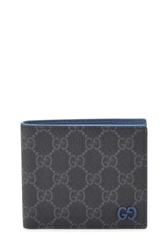 Black GG Supreme Canvas Bifold Wallet, , large image number 0