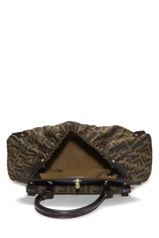 Brown Zucca Canvas Magic Top Handle Bag, , large image number 5