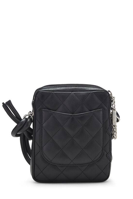 Black Quilted Calfskin Cambon Shoulder Bag Mini, , large image number 3