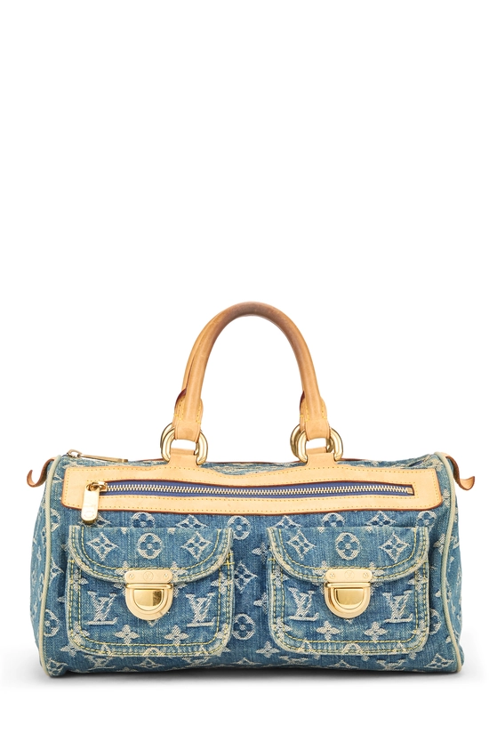 Blue Monogram Denim Neo Speedy, , large image number 0