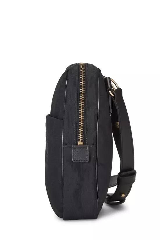 Black Nylon Travel Line Shoulder Bag Small, , large image number 2