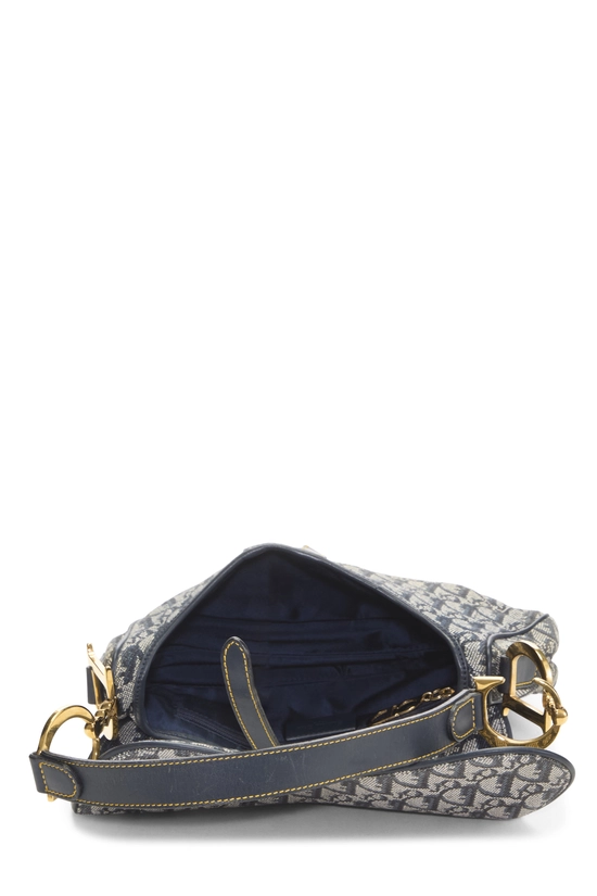 Navy Trotter Canvas Saddle Bag, , large image number 5