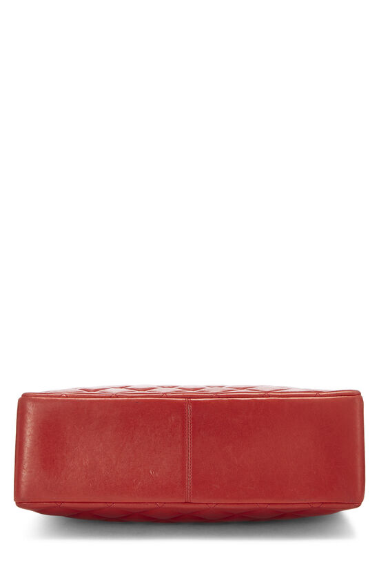 Red Quilted Lambskin Shoulder Bag Medium, , large image number 6