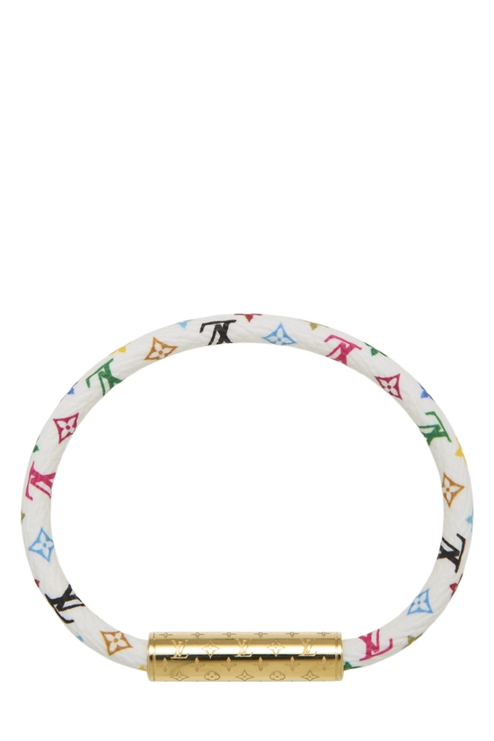 Takashi Murakami x Louis Vuitton White Multicolore Confidential Bracelet, , large image number 0