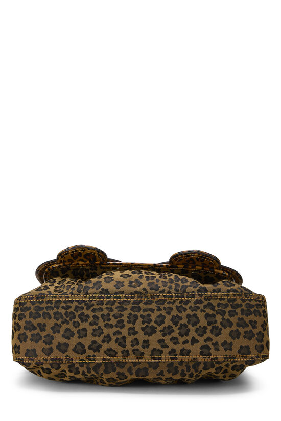 Brown Cheetah Canvas B Bag, , large image number 4