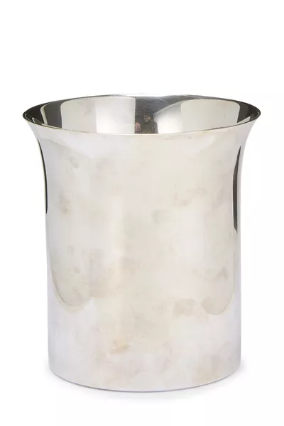 Silver Plated Circular Vase