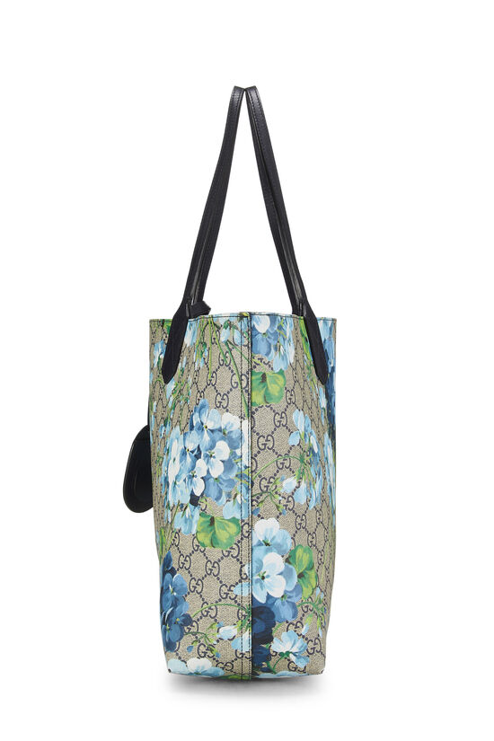 Blue GG Blooms Supreme Canvas Reversible Tote , , large image number 3