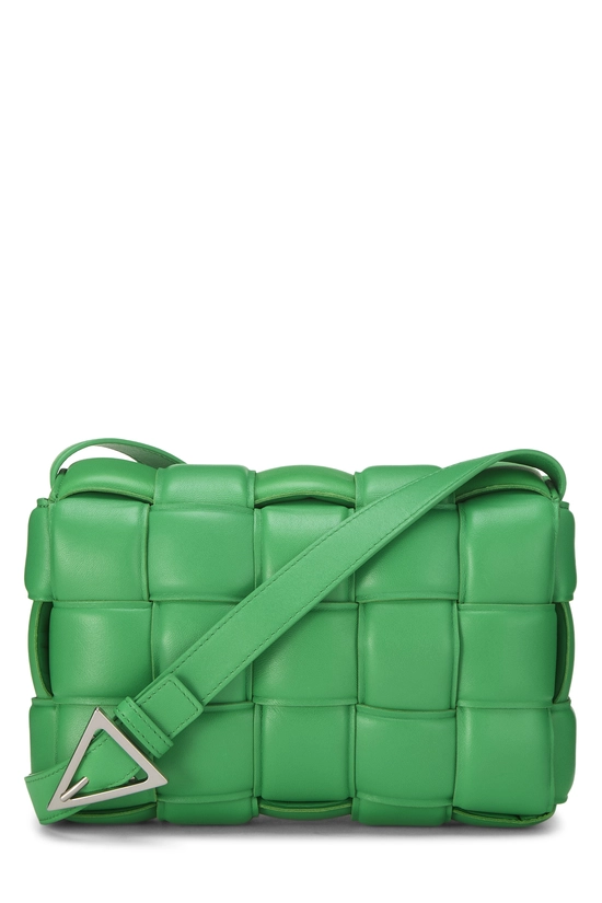 Green Maxi Intrecciato Padded Cassette, , large image number 3