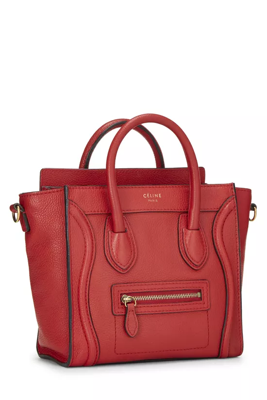 Red Leather Luggage Nano, , large image number 1