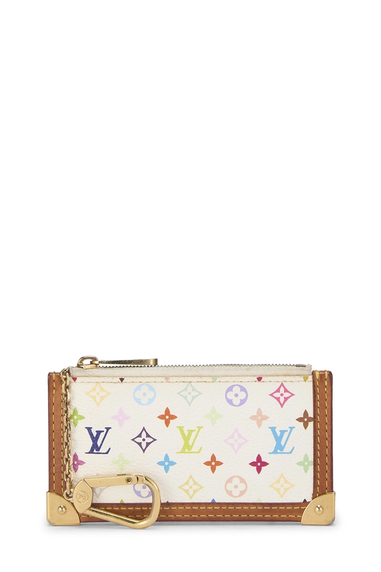 Takashi Murakami x Louis Vuitton White Monogram Multicolore Pochette Clefs, , large image number 0
