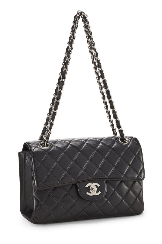 Chanel Black Quilted Lambskin Double Sided Flap Small Q6B0N91IK1014