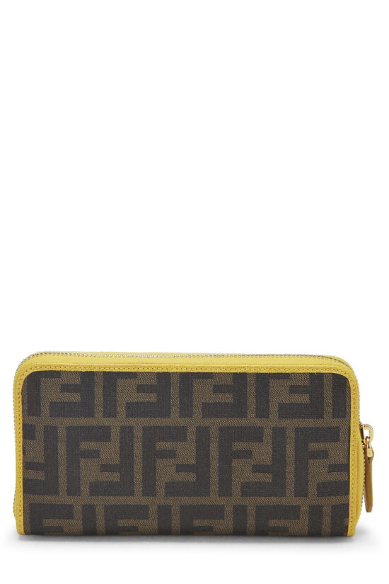 Yellow Zucca Coated Canvas Zip Around Wallet, , large image number 3