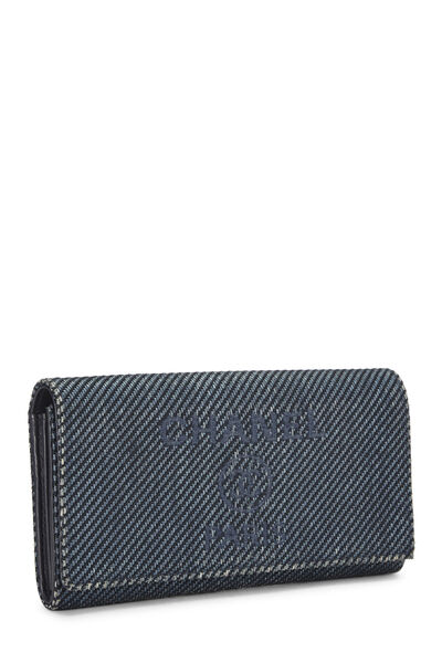 Blue Denim Deauville Wallet, , large