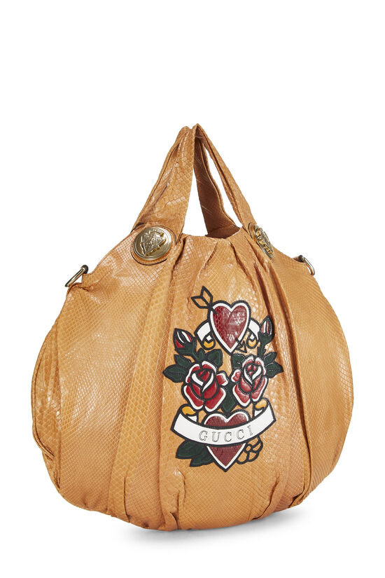 Tan Python Hysteria Tote Large, , large image number 3