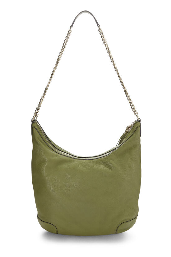 Green Leather Soho Chain Hobo Large, , large image number 3