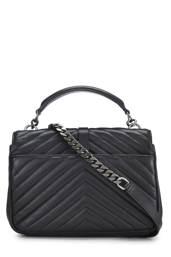 Black Chevron Leather Embroidered Patches College Medium, , large image number 3