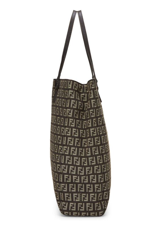 Brown Zucca Canvas Selleria Vertical Tote Small, , large image number 3