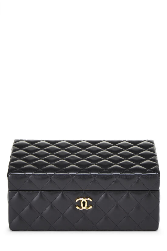 Chanel Black Quilted Lambskin Jewelry Chest Small Q6A2971IKH001