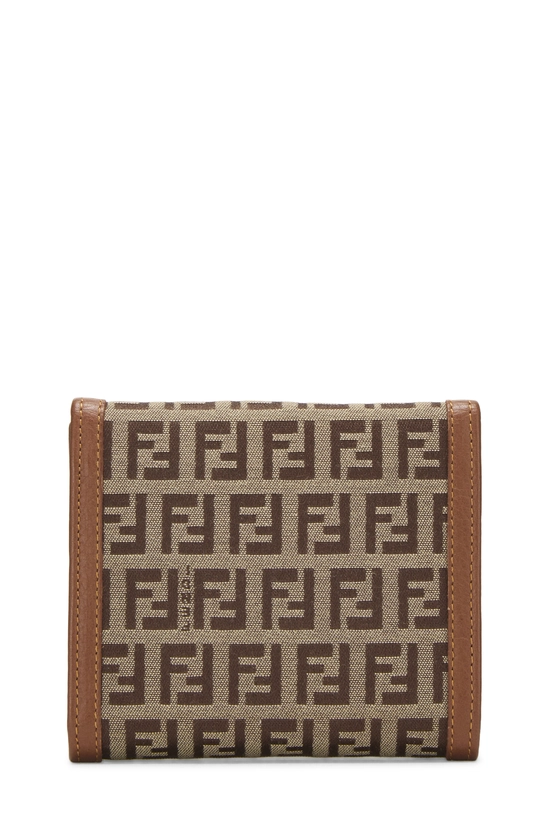 Brown Zucchino Canvas Compact Wallet, , large image number 2
