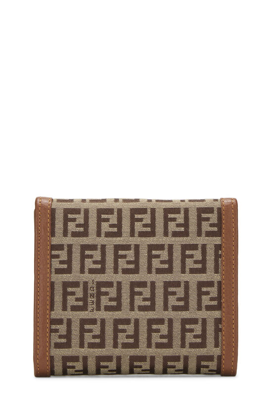 Brown Zucchino Canvas Compact Wallet, , large image number 2