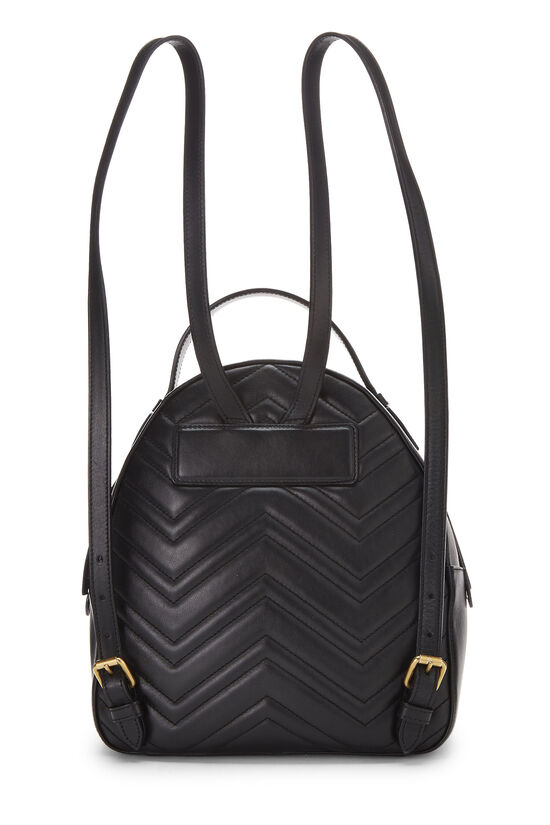 Black Leather Marmont Backpack, , large image number 3