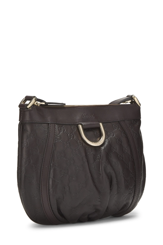 Brown Guccissima D-Ring Abbey Messenger Small, , large image number 1