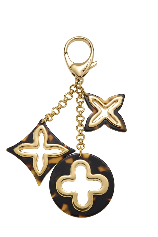 Pre-Owned Gold Tortoiseshell Insolence Bag Charm QJJAXT34DB00G