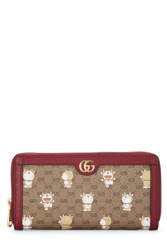 Doraemon x Gucci Coated Canvas Zip-Around Wallet, , large image number 0