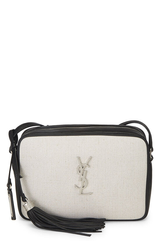 White & Black Canvas Lou Camera Bag, , large image number 0