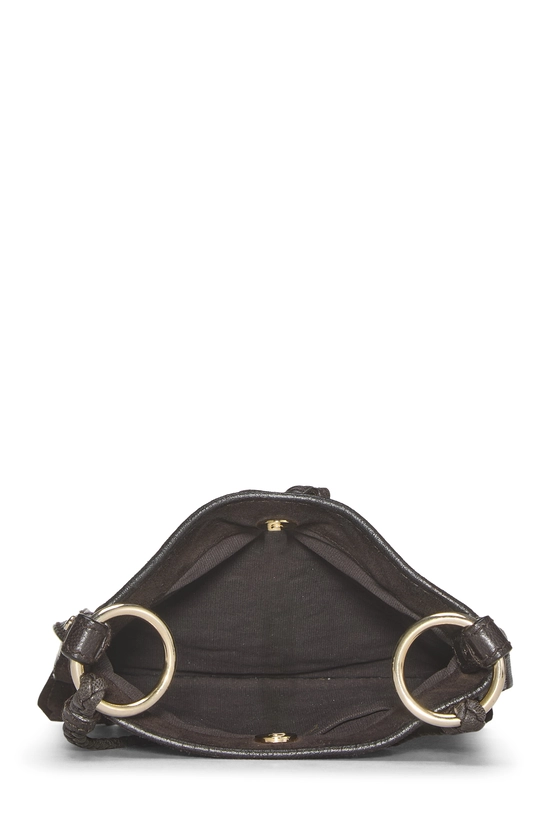 Brown Suede Studded Fringe Crossbody, , large image number 5