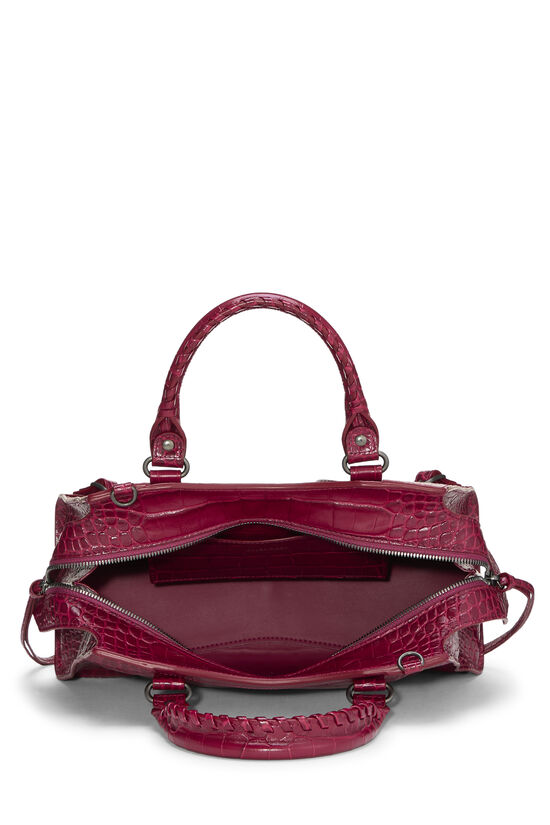 Burgundy Embossed Leather Neo Classic City Small, , large image number 5