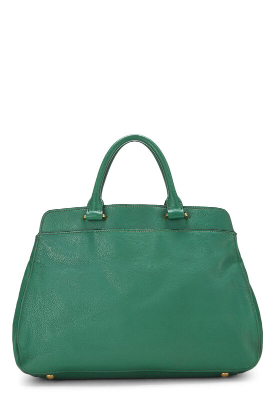 Green Vitello Daino Convertible Handbag, , large image number 5