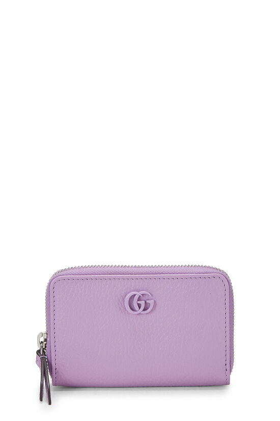 Purple Leather Marmont Card Case, , large image number 0