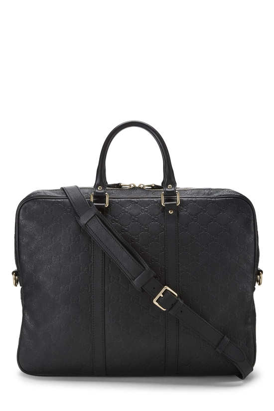 Black Guccissima Briefcase, , large image number 3