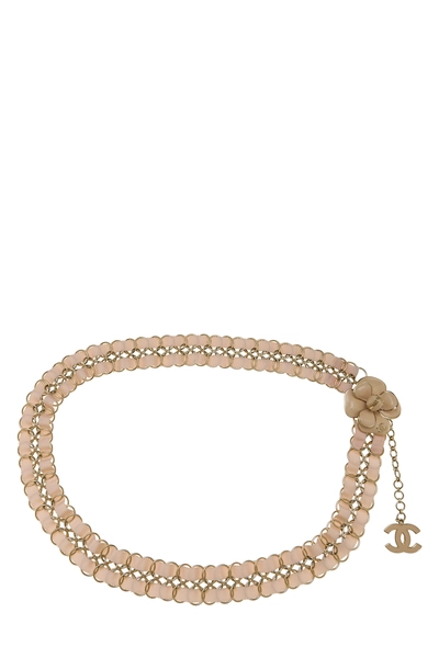 Pink Camellia Chain Belt