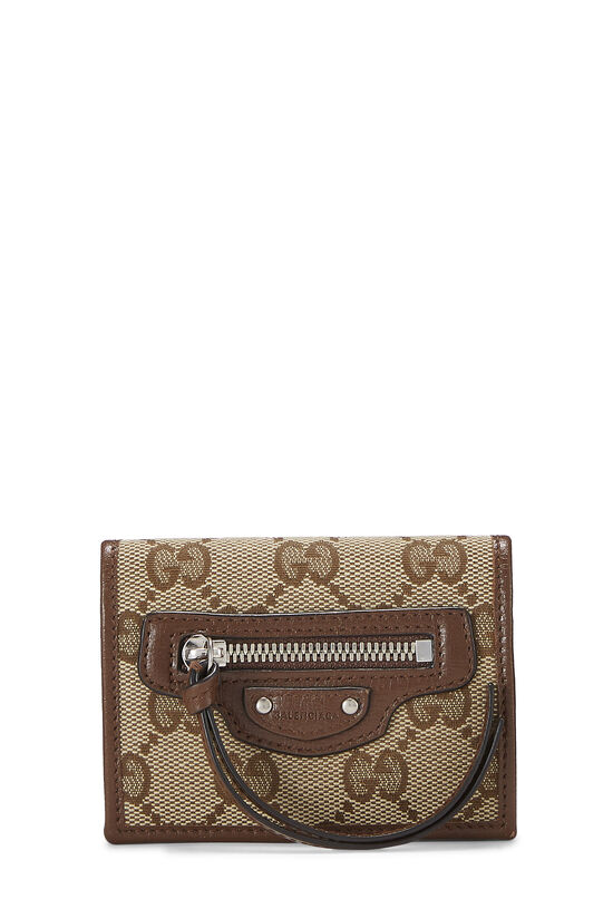 Balenciaga x Gucci Original GG Canvas Hacker Neo Classic Compact Wallet, , large image number 0