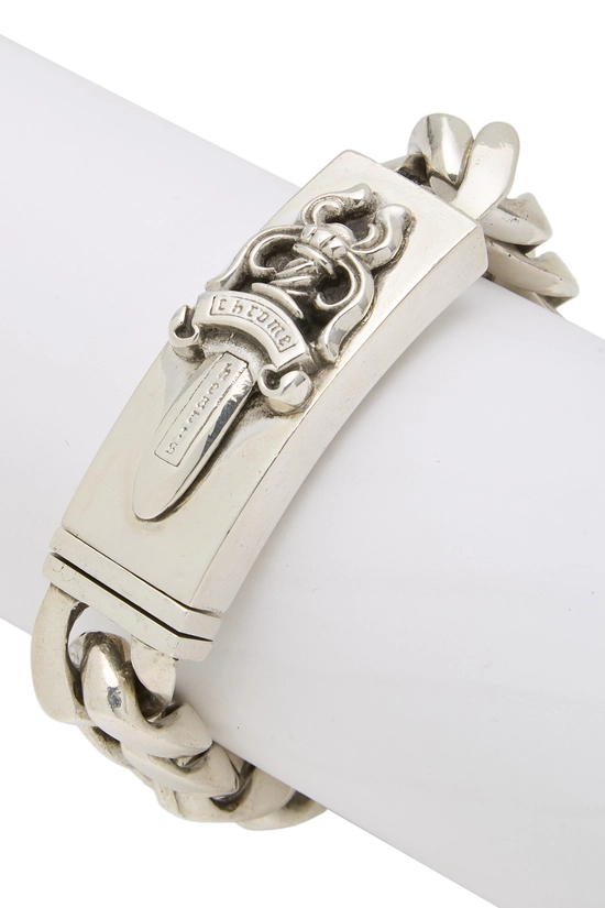 Sterling Silver Dagger ID Bracelet, , large image number 0